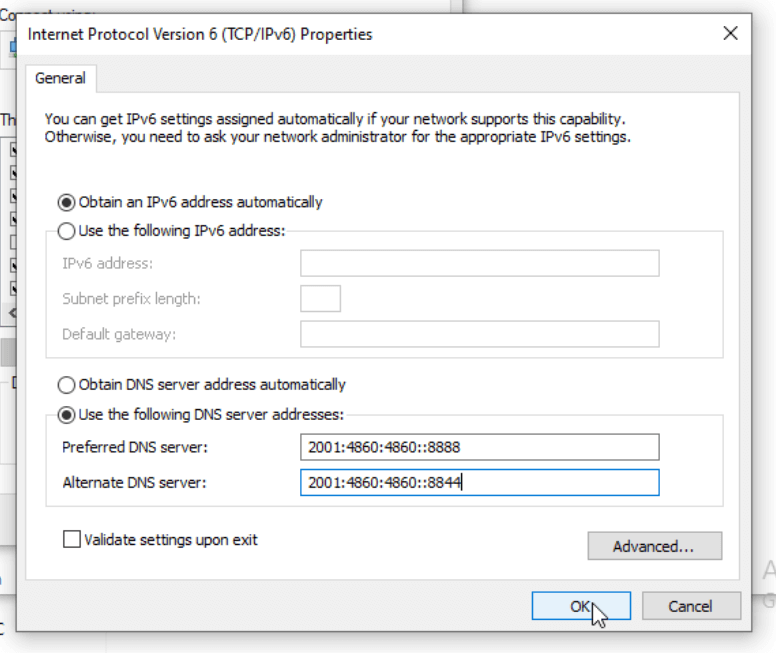 ipv4 properties